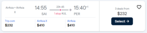 Cheap flight from Siem Reap to Adelaide